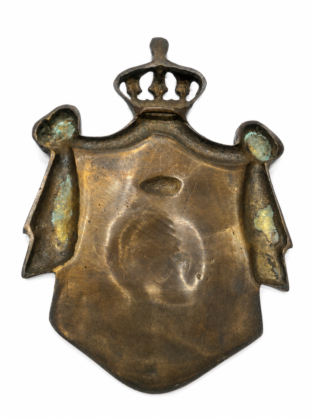Vintage Solid Brass Royal Curtain Decorative Plaque