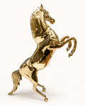 Handcrafted Solid Brass Rearing Horse Statue